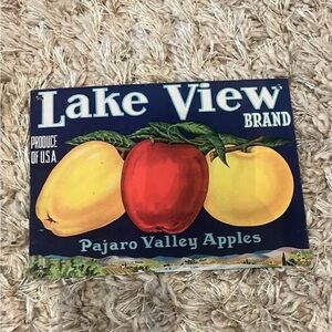 Lake View Brand Pajaro Valley Apples Poster